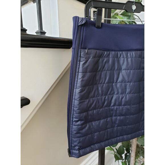 Renwick Puffer Skirt Womens Medium Navy Blue Stretch Winter Side Zipper - Picture 11 of 11